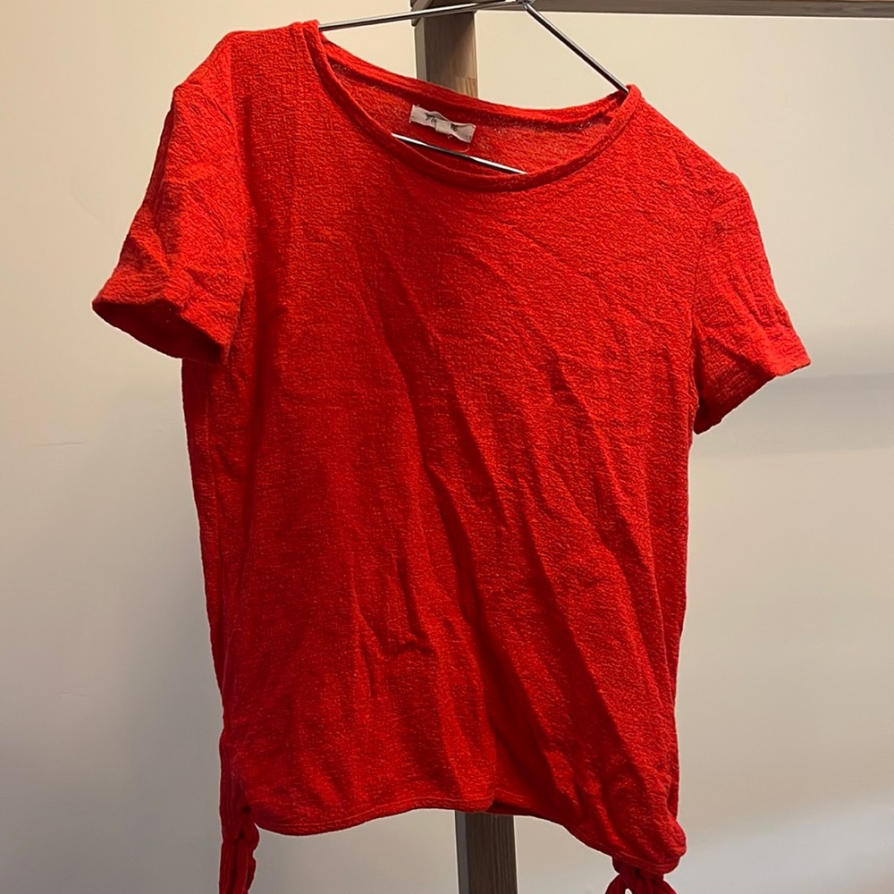 Adorable cherry red top from Madewell